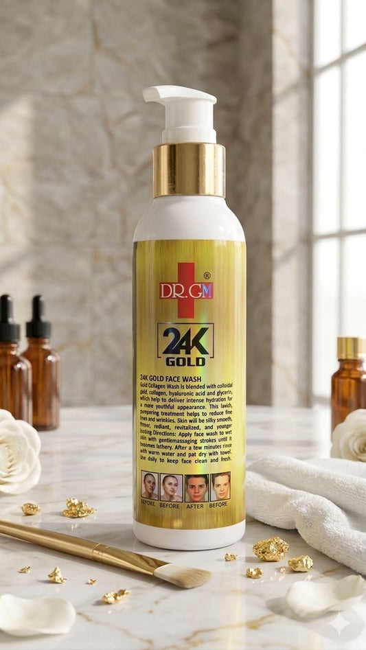 DR GM 24K Gold Face Wash – Anti-Acne & Whitening Formula