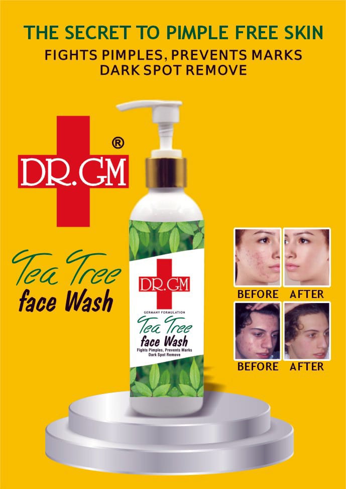 DR.GM Face Wash Tea Tree For Refreshing And Deep Cleansing Skincare